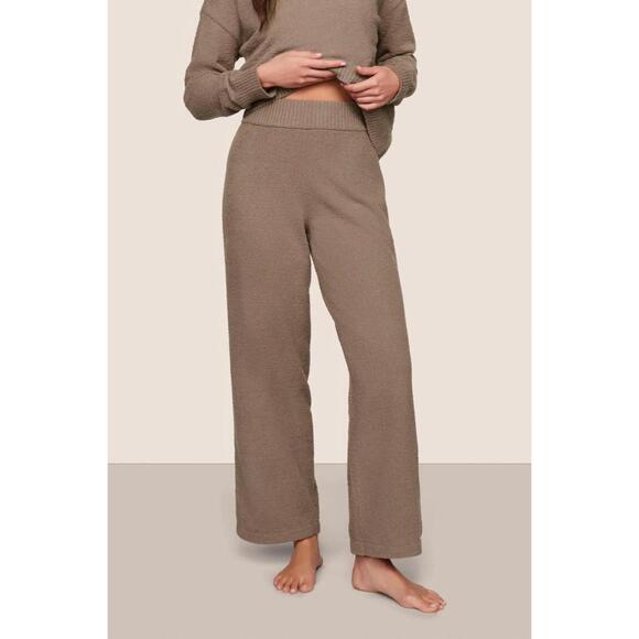 EBERJEY Pants - NEW EBERJEY recycled boucle pant in deep taupe